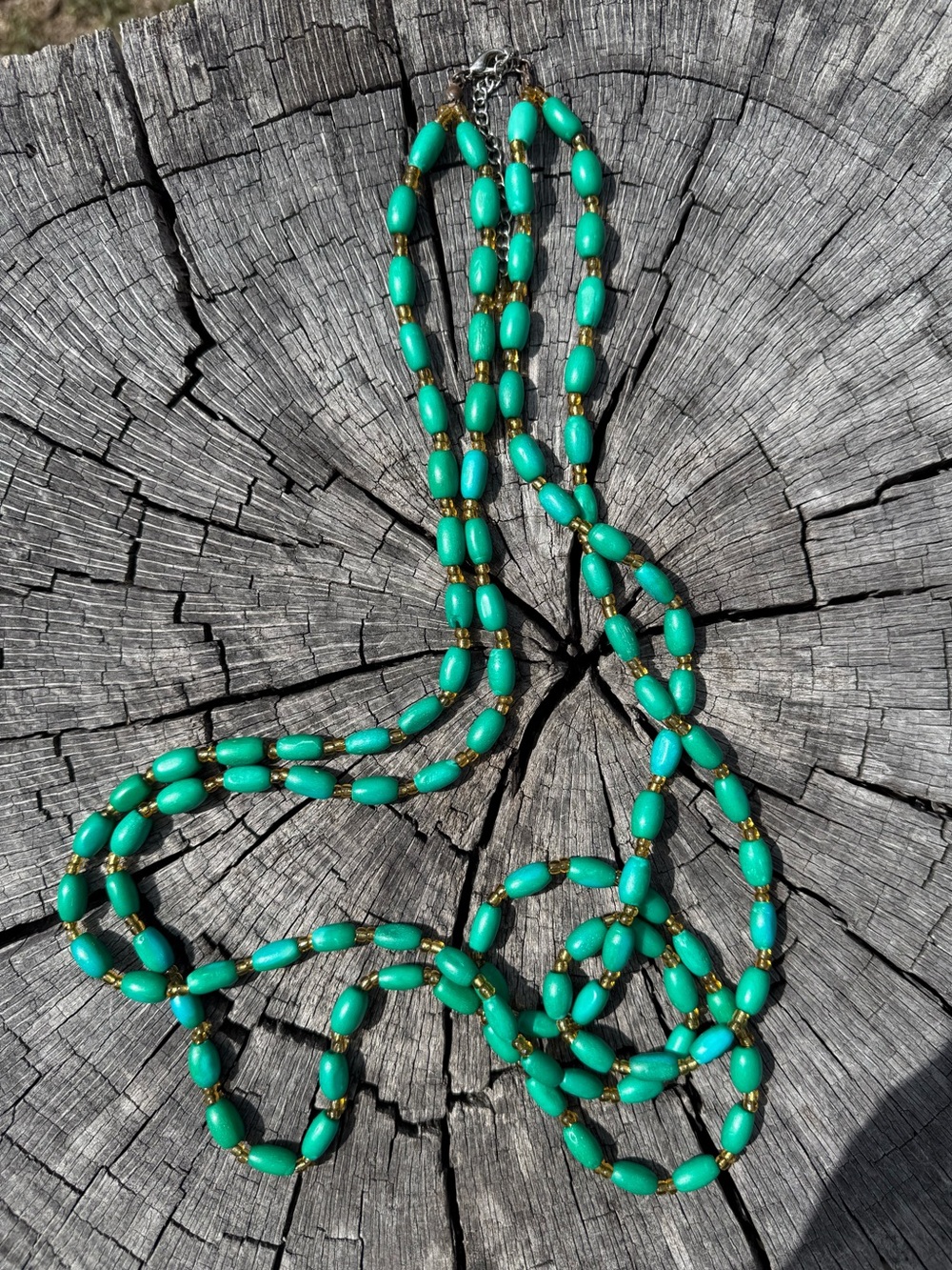 Vintage 2 Strand Beaded Women's Necklace